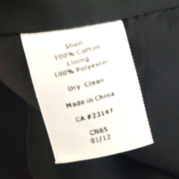 Talbots~Woman Size 16~Black/White A-Line Cotton Pensil Skirt Lined. - Picture 5 of 8